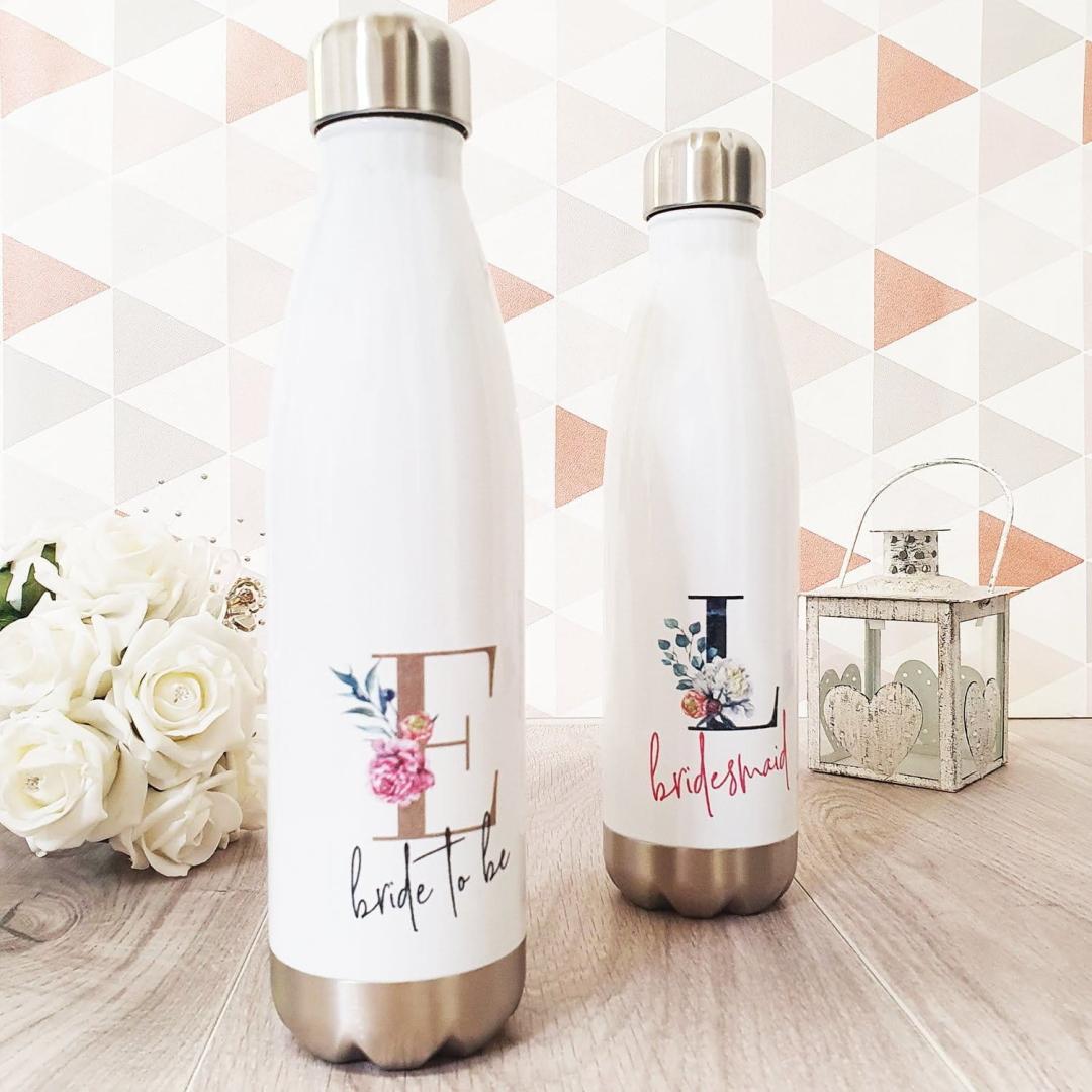 Team Bride Large Initial Water Bottles 3 Team Bride Large Initial Water Bottles - Image 3