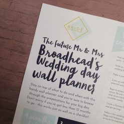 Alternative view of Personalised Wedding Wall Planner (A3)