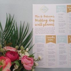 Personalised Wedding Wall Planner (A3)