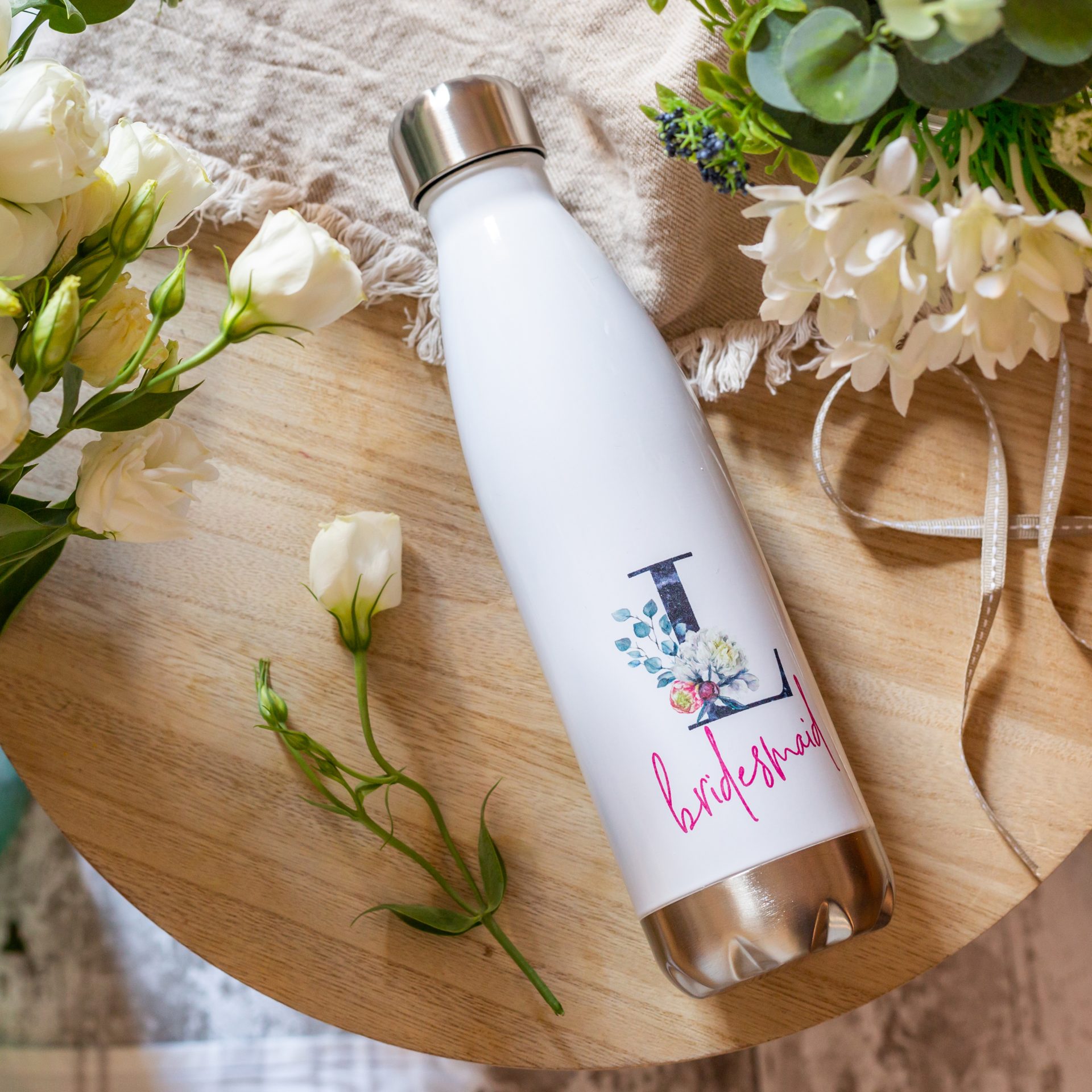 Team Bride Large Initial Water Bottles 9 Team Bride Large Initial Water Bottles - Image 9