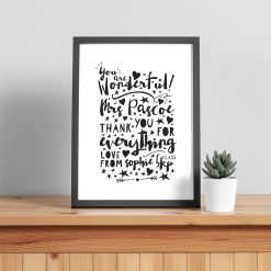 Alternative view of Wonderful Teacher Thank You Gift
