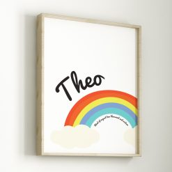 Alternative view of Personalised Rainbow Print