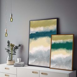 Meadow - Green & Yellow Abstract Art