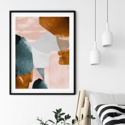 Burnt Sienna Watercolour Style Art Print