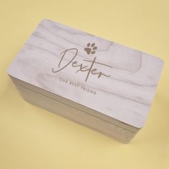 Alternative view of Personalised Pet Memory Box