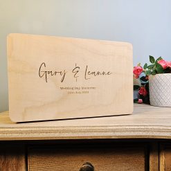 Extra Large Personalised Wedding Memories Wooden Box