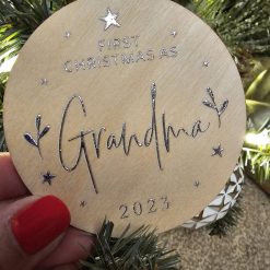 Alternative view of Grandparents To Be Christmas Bauble