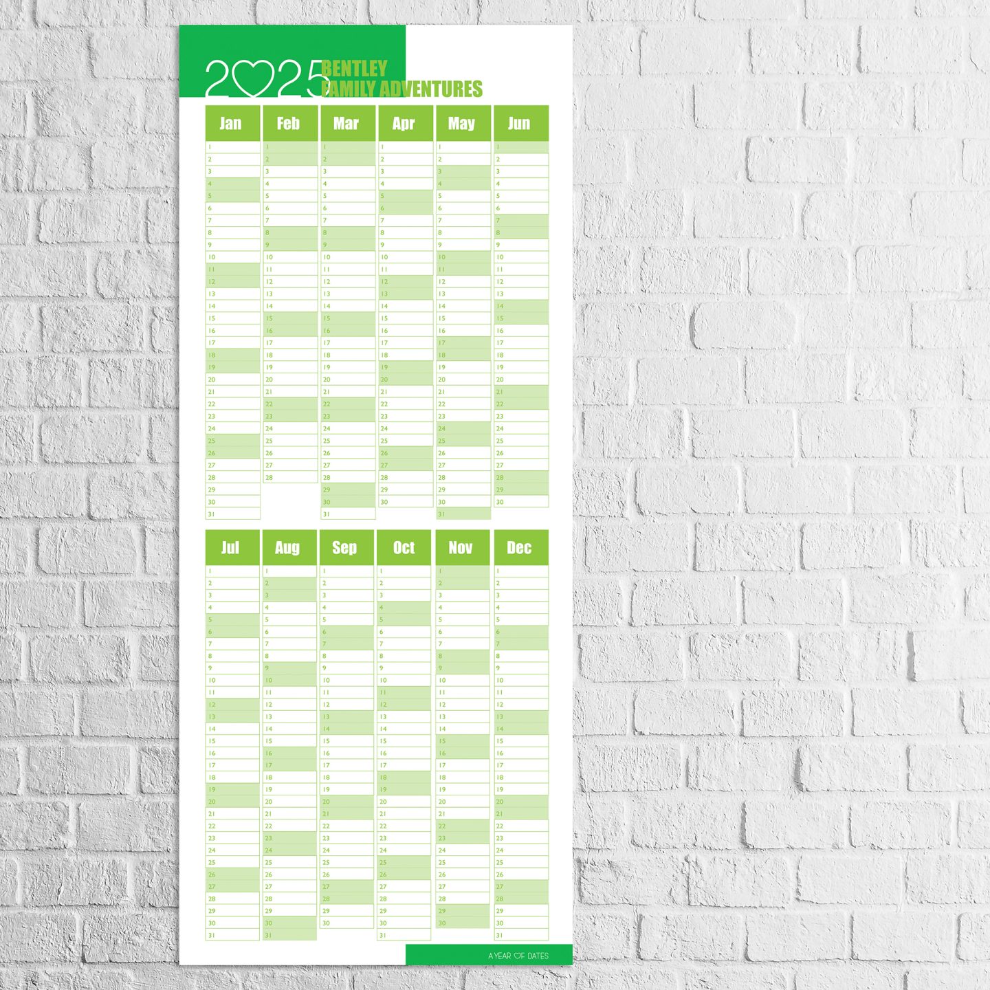 Colourful Personalised Wall Planner 14 Colourful Personalised Wall Planner - Image 14