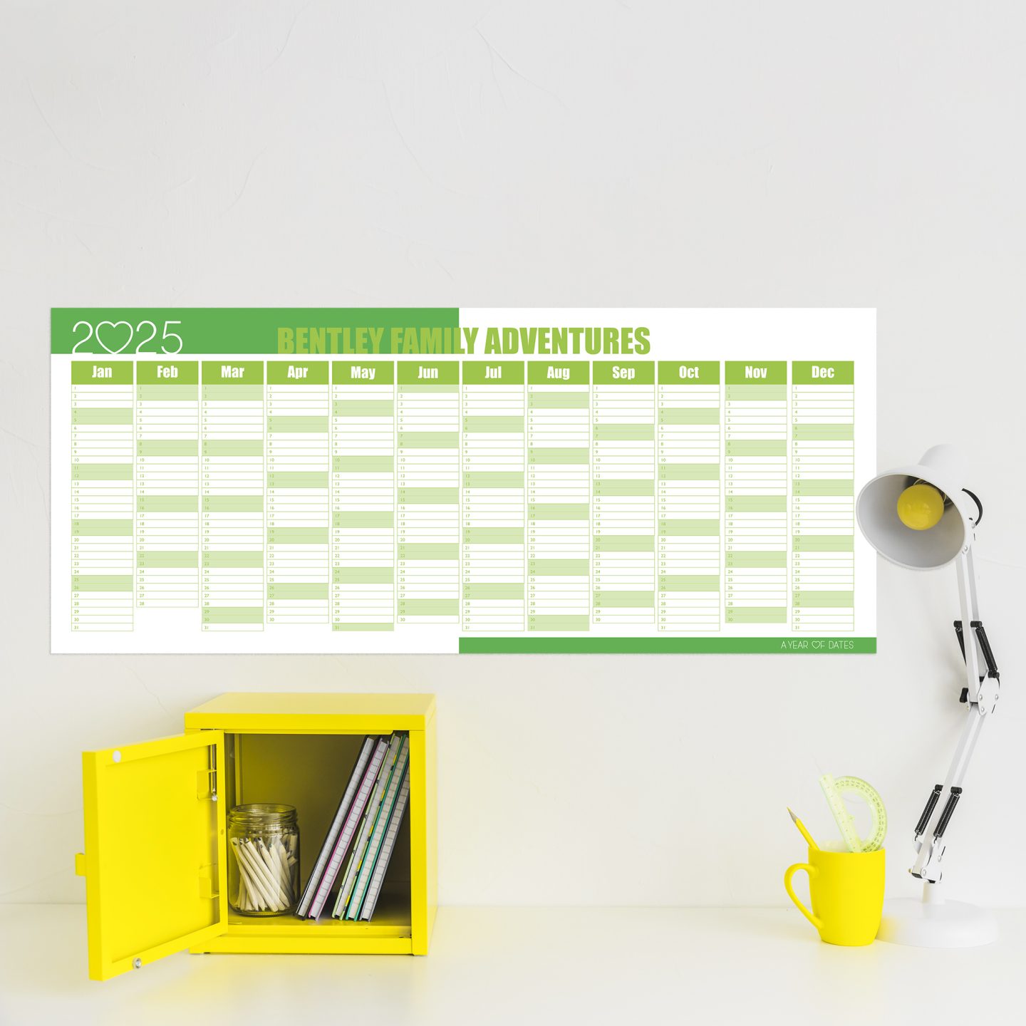 Colourful Personalised Wall Planner 13 Colourful Personalised Wall Planner - Image 13
