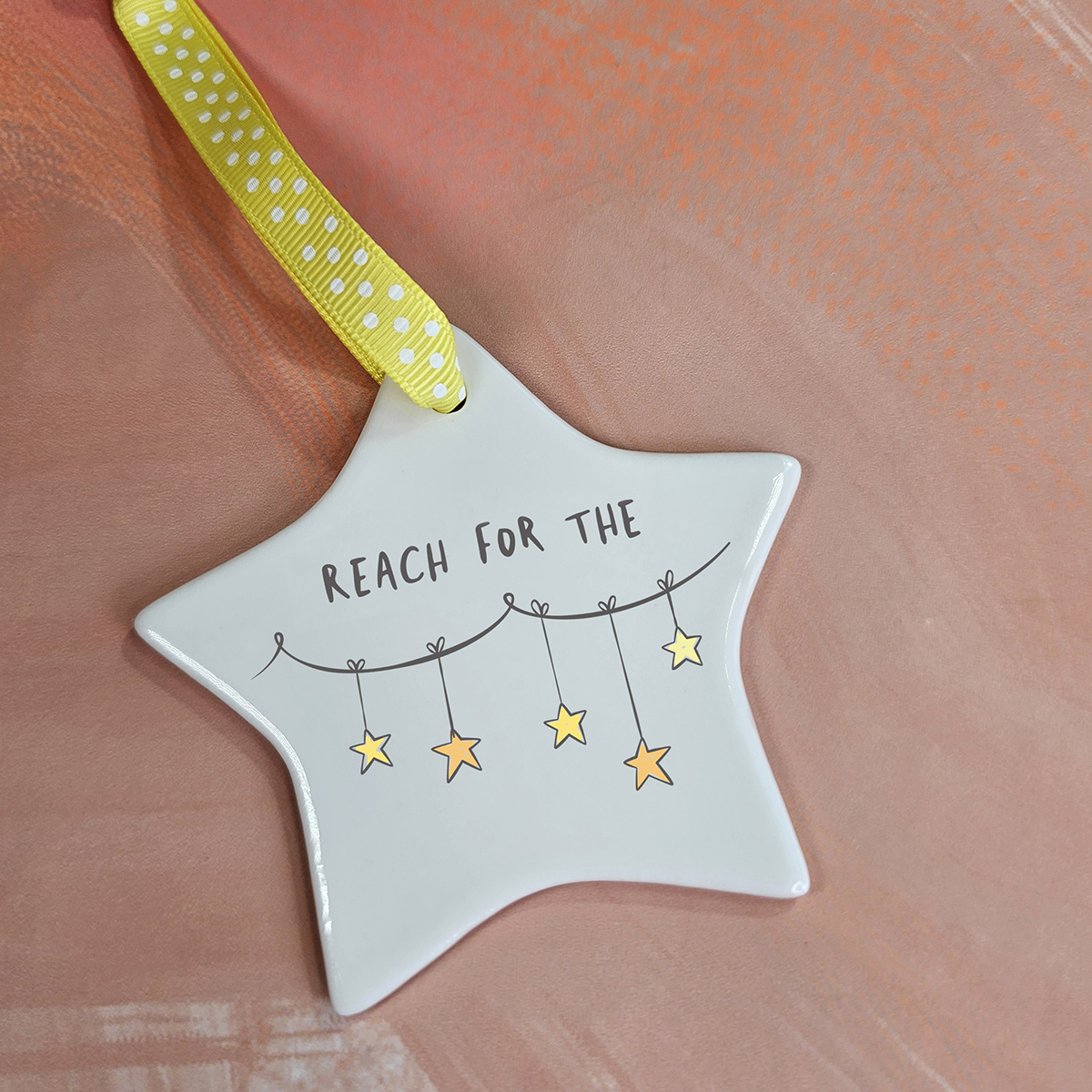Reach for the Stars Ceramic Hanging Bauble