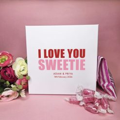 Alternative view of Valentine's Sweet Box - filled with retro sweets