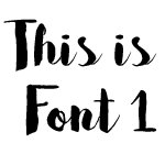 Font 1